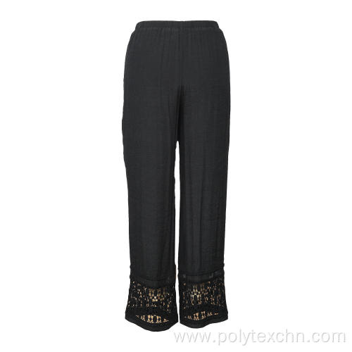 Casual Wide Leg Pants for Women Chiffon Trouser